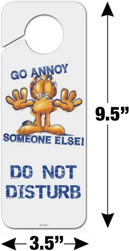 Miniatura 6 de GRAPHICS & MORE Garfield Go Annoy Someone Else - Perilla de plástico para puerta