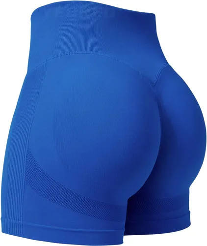 YEOREO Pantalones cortos profesionales de entrenamiento para mujer, 3.6 pulgadas, pantalones cortos sin costuras, cintura alta, contorno, gimnasio,