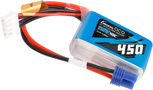 Miniatura 3 de Gens ace 3S Lipo Batería 11.1V 45C 450mAh Lipo Batería con EC2 Plug
