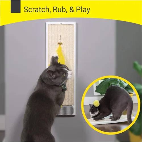 Miniatura 3 de SVD.PET Poste rascador para gatos, almohadilla de sisal natural para gatos, rascador de gatitos con almohadilla de sisal natural reemplazable