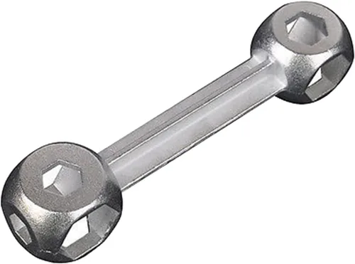 Miniatura 7 de Llave 10 en 1 Herramienta de reparación de bicicletas portátiles con forma de hueso de perro, llave dinamométrica, agujeros hexagonales, llave
