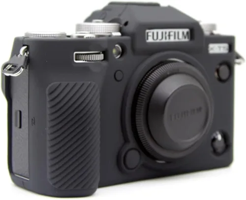 Miniatura 3 de Rieibi Fuji XT5 X-T5 - Funda protectora de silicona suave para cámara Fujifilm XT5 X-T5, funda ligera para cámara Fuji X-T5, color negro