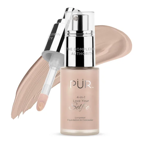 Miniatura 41 de PÜR MINERALS 4-in-1 Love Your Selfie Foundation & Concealer - Longwear Medium-to-Full Coverage Liquid Makeup Foundation with Hydrating Blend for