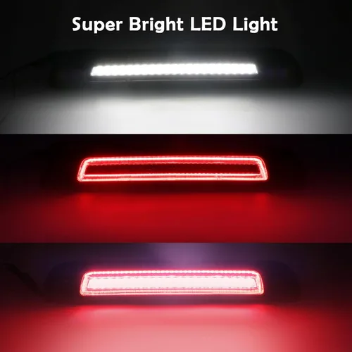 Miniatura 5 de Tercera luz de freno LED compatible con Tundra 2000-2006, lámpara de freno central trasera de montaje alto, luz estroboscópica de carga de techo