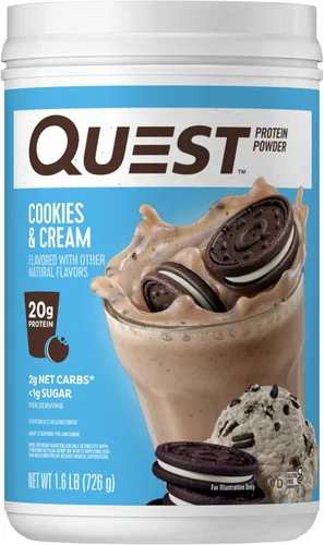 Miniatura 11 de Quest Nutrition - Proteína en polvo sabor a batido de chocolate, 22 g de proteína, 2 g de carbohidratos netos, 1 g de azúcar, baja en carbohidratos
