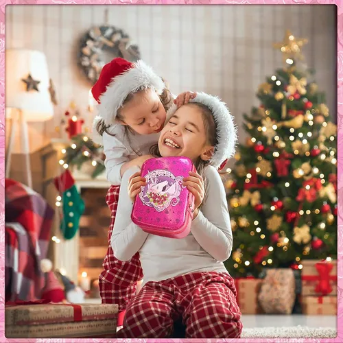 Miniatura 7 de Kit de maquillaje para niños para niñas, kit de maquillaje real, juguetes para niñas pequeñas y no tóxicos, juego de princesa para niños, regalo