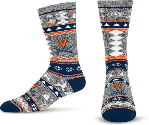 Miniatura 13 de For Bare Feet Ugly Holiday Sweater Crew Sock NCAA