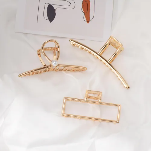 Miniatura 4 de Mehayi 3 PCS Pinzas de Garra de Metal Grandes para Cabello Grueso y Pesado, Pinzas de Sujeción Antideslizantes Grandes con Mordaza para Cabello