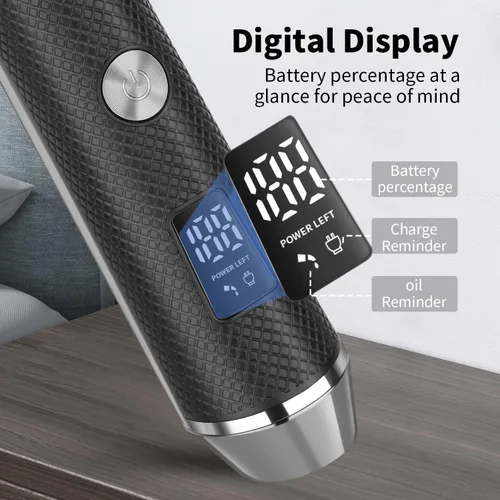 Miniatura 4 de KEMEI Cortapelos profesionales inalámbricos para hombres, cortadoras de pelo recargables y recortadoras para cortar, herramientas eléctricas