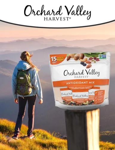 Miniatura 6 de Orchard Valley Harvest - Mezcla antioxidante, bolsas de 1 onza (paquete de 15), almendras, arándanos, arándanos, anacardos y pepitas, sin OMG, sin
