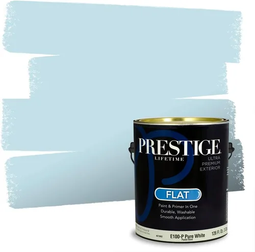 Prestige Paints. - Base y pintura para exteriores en un solo galón, 1 galón. plano, comparable con Sherwin Williams Topsail. SW6799-PCM
