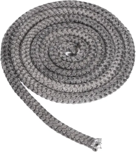 PATIKIL Junta de estufa de madera de 1/2 x 86 pulgadas, fibra de vidrio de grafito redonda de resistencia a altas temperaturas, repuesto para