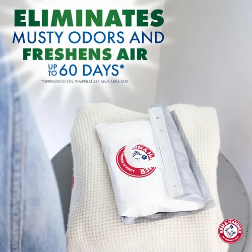 Miniatura 2 de Arm & Hammer Essentials - Absorbedor de humedad colgante y eliminador de olores, 17.5 onzas, paquete de 3, lino fresco, absorbentes de humedad
