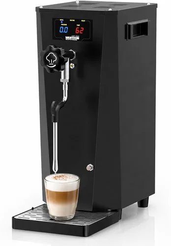 WantJoin Commercial Milk Frother - 20-Second Fast Heating Commercial Milk Steamer Machine for Latte Cappuccino Coffee, Beverage Heater w/Hot Water