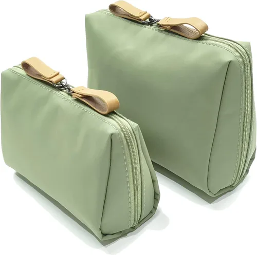 Miniatura 8 de Pequeña bolsa de maquillaje para bolso, bolsa de maquillaje, pequeña bolsa de cosméticos, mini bolso portátil para mujeres y niñas, Negro