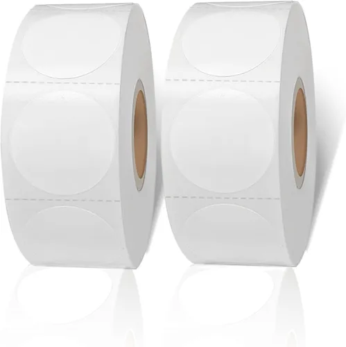 Miniatura 21 de Etiquetas adhesivas térmicas redondas de arcoíris de 1.5 pulgadas, etiquetas térmicas directas circulares autoadhesivas, etiquetas adhesivas