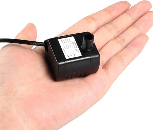 Miniatura 5 de Bomba sumergible USB, DC 5V pequeña bomba sin escobillas, mini bomba sumergible silenciosa USB fuente acuario fuente de peces circulación de agua