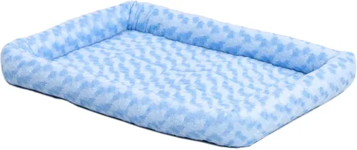 Miniatura 10 de Cama para mascotas MidWest Bolster, ideal para cajas de metal para perros, se puede lavar a máquina y secar, Gris carbón