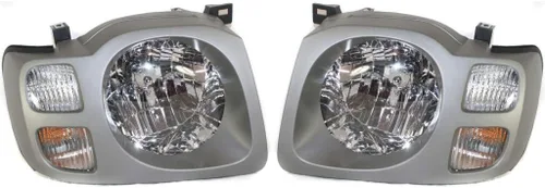 KarParts360 Para 2002 2003 2004 Nissan Xterra faro Asamblea par conductor y pasajero lado w/bombillas para NI2502148 NI2503148 Lado del conductor y