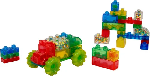Miniatura 3 de Goliath Jelly Blox Vrroom! Kit de Camiones Incluye 35 Bloques Bloques de Construcción para Niños Pequeños y Preescolares que Pueden Apretar