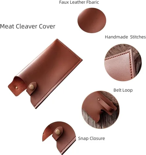 Miniatura 3 de Funda para cuchillos, Funda para cuchillo de carne, Funda universal para cuchillo de carnicero de cocina, Protector de bordes de cuchillo de chef