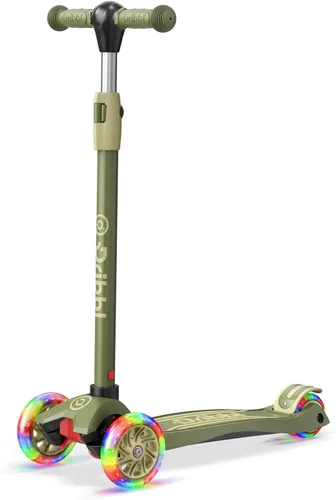 Miniatura 16 de Dribbl - Patineta de 3 ruedas para niños - Tecnología de inclinación para dirigir, manillar de altura ajustable, plataforma antideslizante ancha