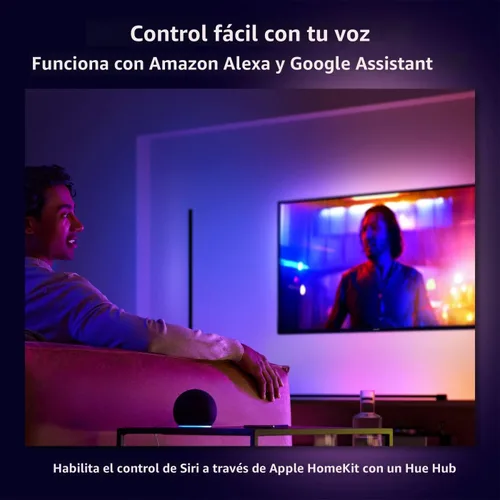 Miniatura 3 de Philips Hue Lámpara de pie Signe Gradient, compatible con Alexa, Apple HomeKit y Google Assistant, color negro