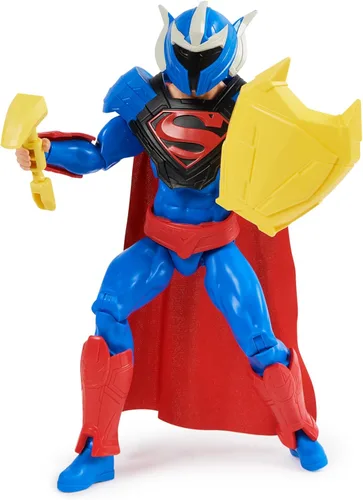 DC Comics, Superman Man of Steel Figura de acción, DC Adventures, 12 pulgadas, 9 accesorios, juguetes coleccionables de superhéroes para niños y