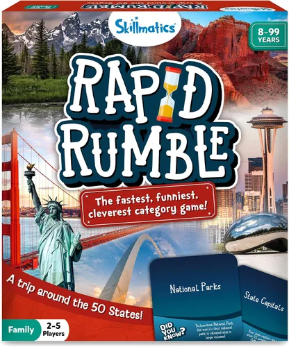Miniatura 10 de Skillmatics Rapid Rumble - Juego de mesa de ritmo rápido para niños, adolescentes y adultos, diversión para la noche de juegos familiares y juguete