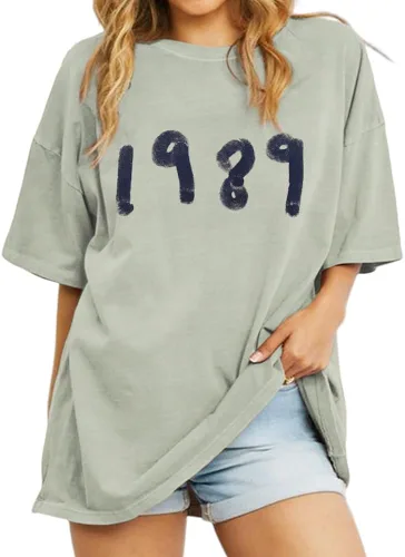 1989 Camisa para mujer, camiseta vintage de música country, inspirada en los amantes de la música, camiseta de concierto de verano, manga corta,