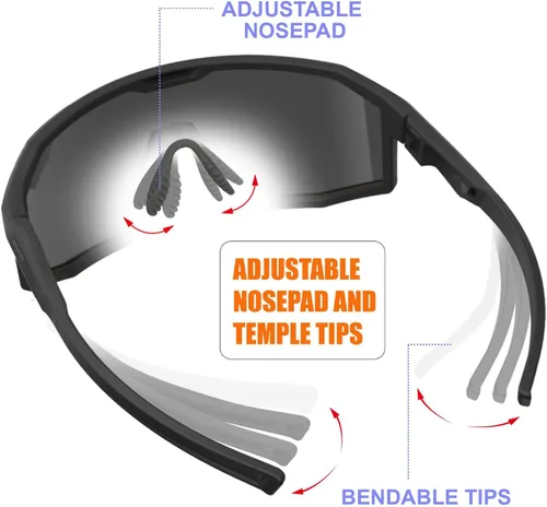 Miniatura 6 de Eazyrun Gafas de sol polarizadas deportivas para niños de 8 a 12 años, lentes para béisbol, softbol, ciclismo, protección UV para niños y niñas