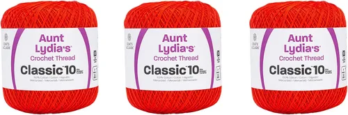 Miniatura 5 de Aunt Lydia Classic Crochet - 3 unidades de 350y/1,049.9 ft - Natural