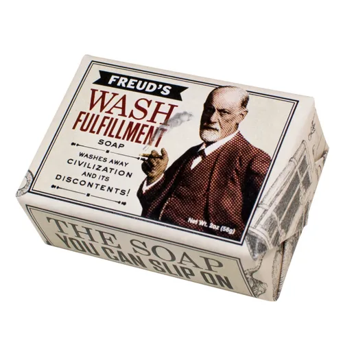 The Unemployed Philosophers Guild Freud Wash Fulfillment Jabón - Fabricado en los Estados Unidos, 2oz (56g) de jabón de barra de invitados de tamaño