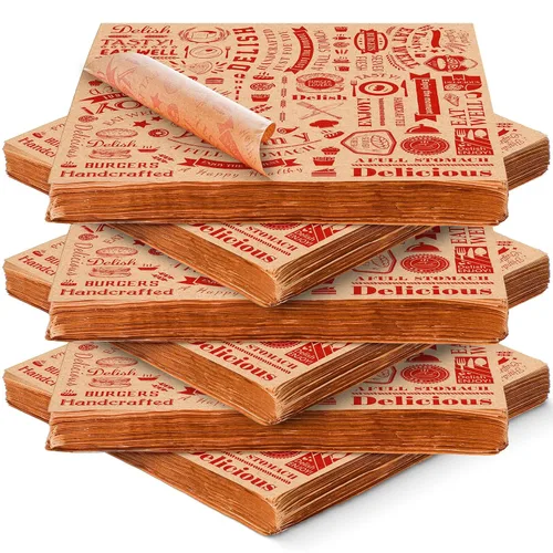 Miniatura 15 de 1000 piezas de hojas de papel encerado para delicatessen de 12 x 12 pulgadas, resistentes a la grasa, forros para bandejas canasta, papel de Blanco