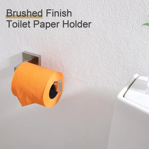 Miniatura 4 de KOKOSIRI Portarrollos de papel higiénico de níquel cepillado, portarrollos de papel higiénico de acero inoxidable para cocina, baño, dispensador
