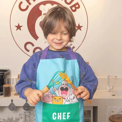 Miniatura 2 de Chefclub Kids Montessori - Juego de utensilios de cocina de 5 piezas, silicona antiadherente resistente al calor para niños y principiantes