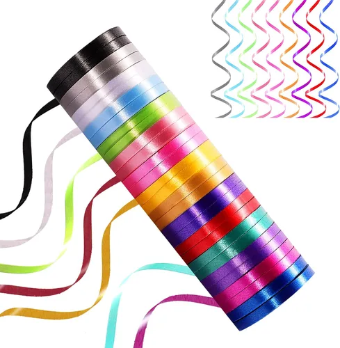 30 Rollos 15 Colores Cintas Rizadas para Manualidades Lazos Envoltorio de Regalos Floristería Boda Fiesta Festival Arte Decoración de Manualidades,