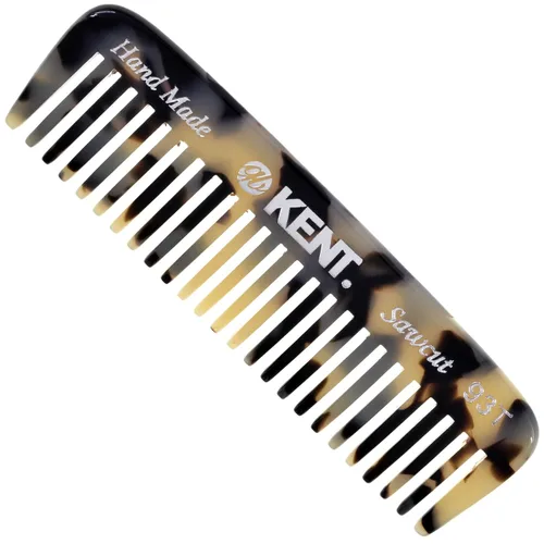 Kent 93T Tokyo White - Peine para barba para hombre, peine de dientes anchos para hombre, ideal para bigotes y barbas y vello facial, peines Blanco