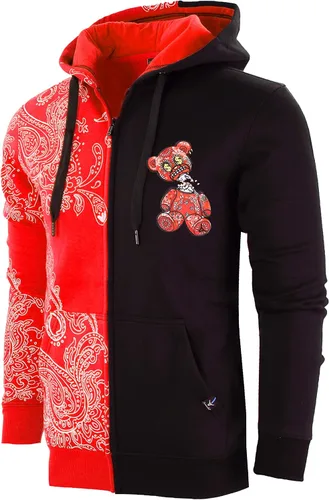 Miniatura 44 de SCREENSHOT Sudadera urbana de forro polar para hombre, diseño de dibujos animados de animación, parche bordado de gel