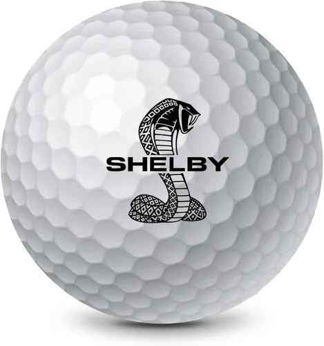 Paquete de tres pelotas de golf Wilson Ultra de 1 distancia con logotipo Shelby Split Snake | Cubierta a prueba de cortes para lo último en