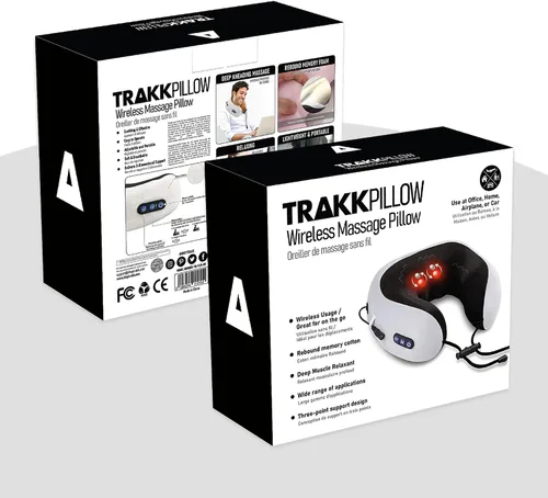 Miniatura 6 de TRAKK Masajeador de cuello y almohada de viaje, almohada de cuello en forma de U y masajeador eléctrico para músculos, hombros, dolor cervical