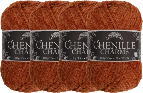 Miniatura 39 de JubileeYarn - Hilo de chenilla (3.53 oz/poliéster peinado, circonita), 1 pastel