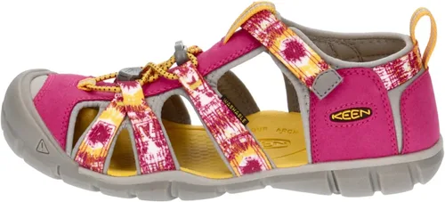 Miniatura 2 de KEEN Sandalia unisex Seacamp 2 CNX con punta cerrada para niños, MultiKeen Yellow, 6 Big Kid