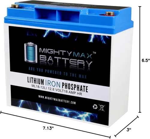 Miniatura 8 de Mighty Max Battery Batería de repuesto de litio de 12V 18AH para XPower PowerSource 1500