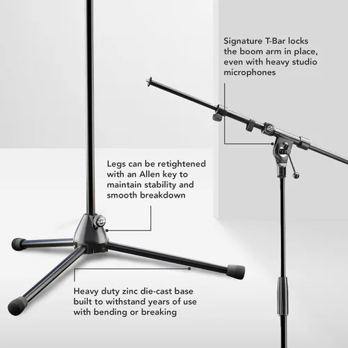 Miniatura 3 de K & M Soporte para micrófono con brazo telescópico