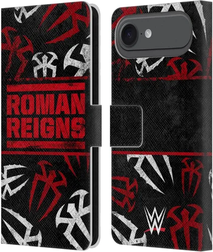 Miniatura 61 de Head Case Designs Officially Licensed WWE Distressed Logo Roman Reigns Leather Wallet Case Compatible with Apple iPhone 11