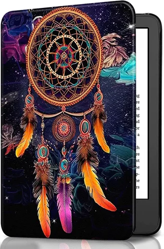 Miniatura 22 de Funda para Kindle básico de 6 pulgadas (11.ª generación), múltiples ángulos, piel sintética, delgada, con función de encendido y apagado automático