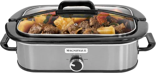 Miniatura 11 de Olla de cocción lenta de 4 cuartos con configuración manual de olla de guisantes - Aparato pequeño de cocina perfecto para cenas familiares, olla