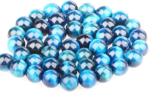 Miniatura 2 de Bymitel - 90 cuentas redondas de piedras sueltas con espaciadores de gemas para hacer joyas DIY 15.5" por hebra 5/32 de pulgada