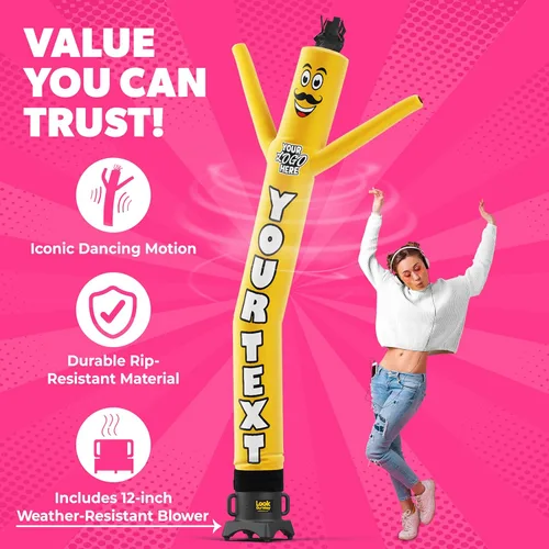 Miniatura 2 de LookOurWay Wacky Waving - Chico inflable de tubo – Bailarines de aire personalizados publicitarios inflables de aire para promoción de negocios